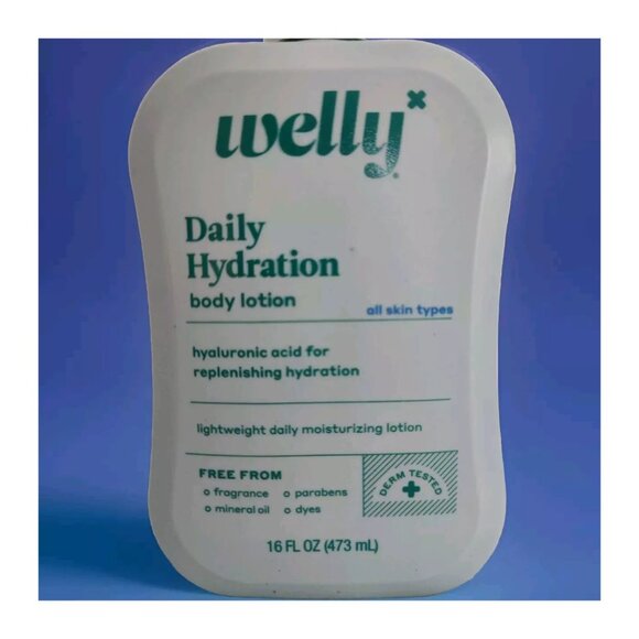 WELLY 3X16FL OZ Daily Hydration BODY LOTION Hyaluronic Acid Moisturizing UNSCENT - Picture 4 of 5
